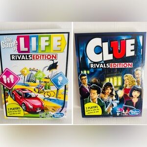 Hasbro Life and Clue Rivals Edition Board Games